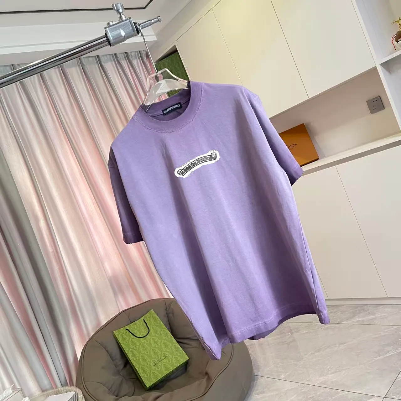 ch *2026 New Arrival t g Same Style Size：S M L XL XXL ：White Purple Gray